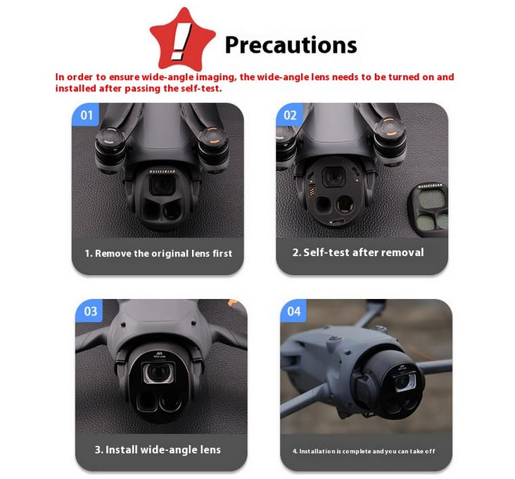 Coyktonty Wide-Angle Lens/Filter Compatible with DJI Mavic 4 Pro(15.5MM/108° Wide-Angle Shooting Range)