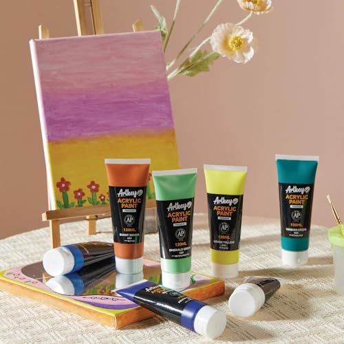 Artkey Acrylic Paint - Ultramarine (120 ml/4.06 oz) Tubes, Rich & Vibrant Pigments, Professional Artists Acrylic Paints - Art Supplies for Canvas Wood Rock Clay Fabric Ceramics Art Crafts Painting - color: Ultramarine, size: 4.06 Fl Oz (Pack of 1)