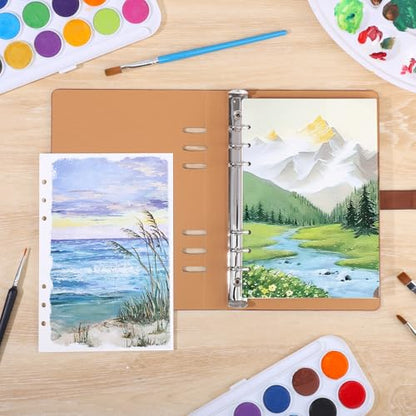 Prudiut Watercolor Sketchbook, 30 Sheets, 140 Lb Cold Press, Brown - color: Brown