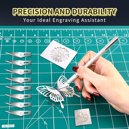 DIYSELF 200 PCS Exacto Knife Blades #11, High-Carbon Exacto Blades Refills - size: 200 Pack