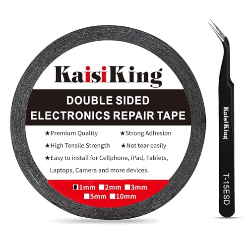 Kaisiking 1mm x 50M LCD Repair Tape, Thin Double Sided Tape - size: 1pc 1mm