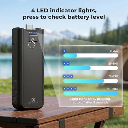 K&F CONCEPT 5000mAh Fast Charging Battery Handle for Osmo Pocket 3/4/4 Pro