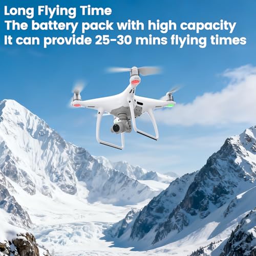 Phantom 4 Battery 2 Pack Intelligent Flight Replacement Battery for DJI Phantom 4 Series Drones DJI Phantom 4, Phantom 4 Pro, Phantom 4 Pro V2.0, Phantom 4 Advanced