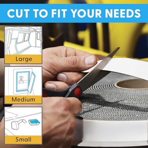 Industrial Strength - 10FT 10Pack - Clear Indoor/Outdoor Adhesive Mounting Tape - Self Mating Reclosable Fastener Compatible with 3M SJ3550 / SJ3560 Dual Lock - size: 10 FT X 10 PACK, style: Clear