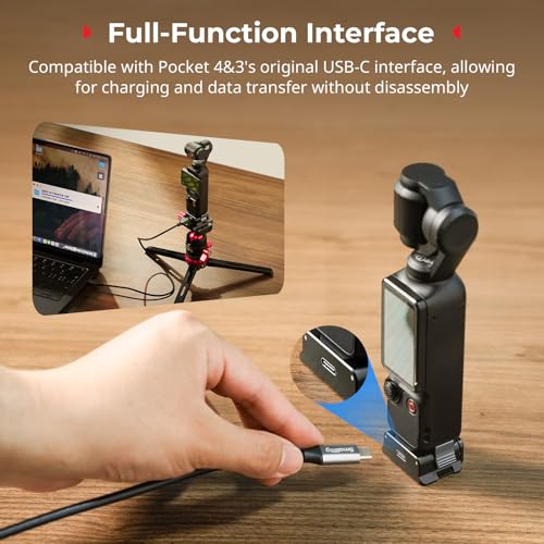 SmallRig Aluminum Charging Adapter Desktop Base for DJI Osmo Pocket 4P/4/3