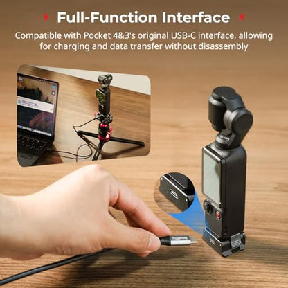 SmallRig Aluminum Charging Adapter Desktop Base for DJI Osmo Pocket 4P/4/3
