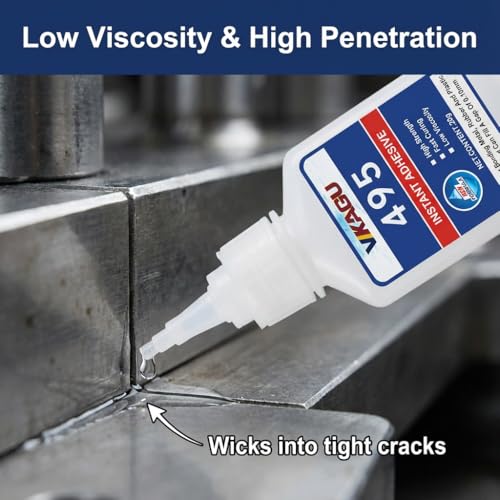 495 Super Glue Instant Adhesive Clear 20g Suitable for Metal Rubber and Plastic 2 Pack - size: 495, style: 2 Pack