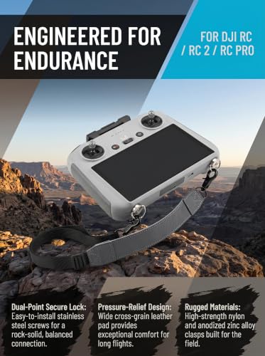Lanyard for DJI RC2 Controller, Skin-Friendly Shoulder Belt Compatible with DJI RC/Pro/RC 2 Controller for Mini 5 Pro/Mini 4 Pro/Air 3S / Flip/Mavic 4 Pro/Avata 360 Drone