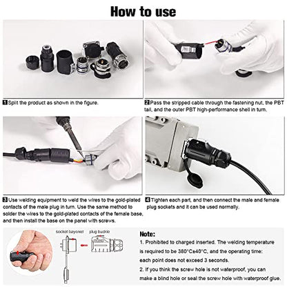 3 Pin Waterproof M20 Industrial Connector 20A 500V - style: 3PIN