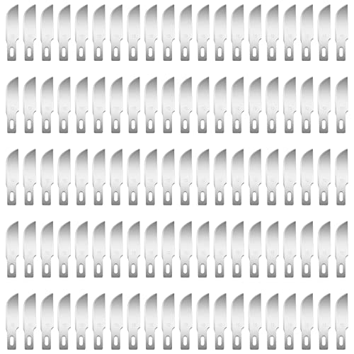 JETMORE 100 Pack Exacto Blades #10, Craft Knife Blades with Storage Box - size: #10