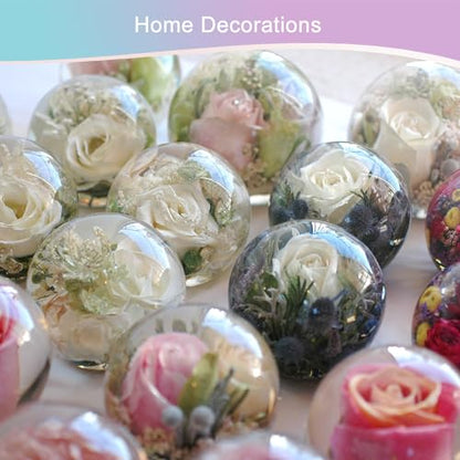 KISREL Sphere Resin Molds, 8 PCS Sphere Silicone Mold, Upgraded Epoxy Molds - size: Sphere Resin Molds - 8pcs