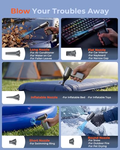 Compressed Air Duster Electric 150000RPM Super Power Mini Air Blower