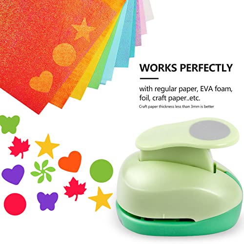 UCEC Paper Punches for Crafting, 1 Inch Craft Puncher, 6 Pcs Hole Punch - style: 6 Diffrent Shapes Set 2