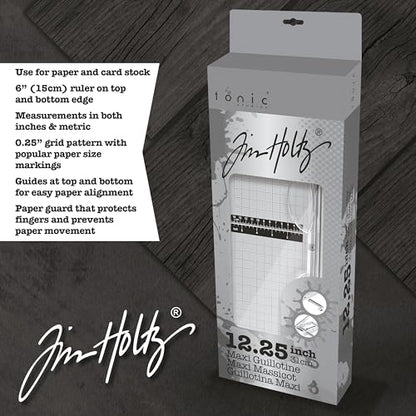 Tonic Studios Tim Holtz 12.25" Maxi Guillotine Paper Cutter - size: 1 Count (Pack of 1)