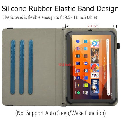 Universal 10 10.1 11 Inch Android Tablet Case Cover for 9.6-11 Inch Tablet - color: Peacock Blue