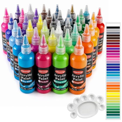 Acrylic Paint Set, 36 Colors, 4 oz/120ml Bottles - color: 120ml 36 Colors
