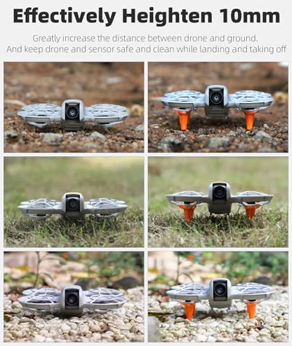 Landing Gear Leg for DJI NEO, Increase Height 10mm Split Design Lightweight Drone Accessories Quick Release Height Extender (Grey) - color: Grey