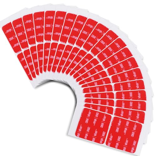3M Double Sided Adhesive Pads 2''×2'' 40 Pcs Clear Heavy Duty - color: Clear, size: Square 2''