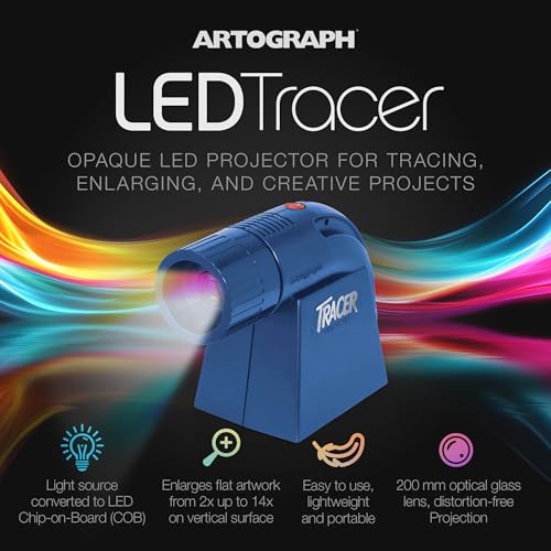 Artograph LED Tracer Opaque Art Projector, 2X-14X Enlargement, 5"x5" Copy - style: LED Tracer