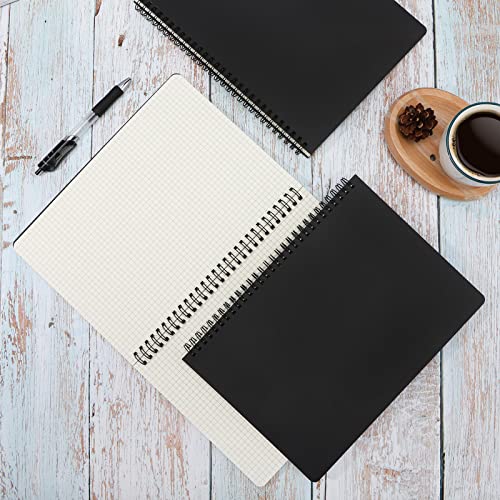 EUSOAR Graph Paper Notebook, B5 6Packs 7.3"x10.2" 120 Pages Graphing Paper Notebook Journals, Spiral Graph Grid PaperComposition Notebook for Math Science Engineering Artist Drawing-Black - size: B5, style: Graph