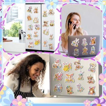 Xuhal 30 Pcs Easter Diamond Painting Magnets Diamond Art Kits for Adults - color: Easter