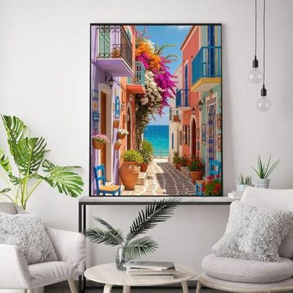 WUSARPLY Seaside Scenery Diamond Painting Kits for Beginner Adults - color: YH004