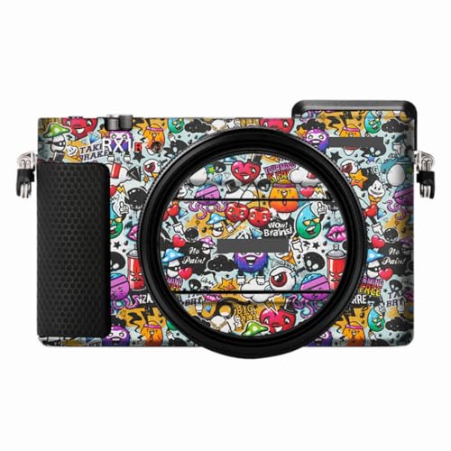 RX1RIII Anti-Scratch Camera Decal Skin for Sony RX1R III RX1RM3 Vinyl Wrap Protective Film Sticker Coat RX1R3 RX1RIII DSC-RX1RM3 (Graffiti White, for Sony RX1RIII RX1RM3) - color: Graffiti White