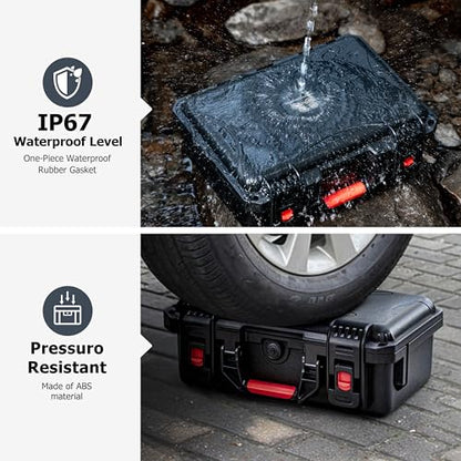 STARTRC PHOTO Portable Hard Waterproof Case for DJI Flip Fly More Combo,Stores 7 Batteries,RC 2/RC-N3 Remote Control,Charging Hub,65W Charger,FLip Drone and Other Accessories