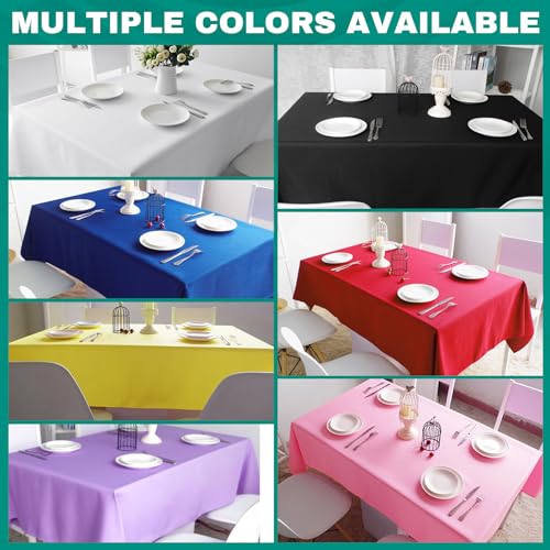 RowinsyDD 50 Pack Blue Plastic Tablecloth, Plastic Table Cloths Disposable - color: Blue