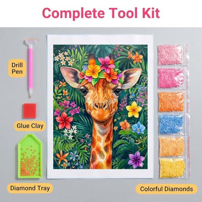 WUSARPLY Giraffe Diamond Painting Kits for Beginner Adults - color: YA008