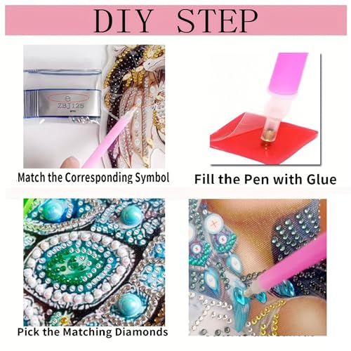 African Pearl Art Kits for Adults,DIY Diamond Painting kit for Beginners - color: 501
