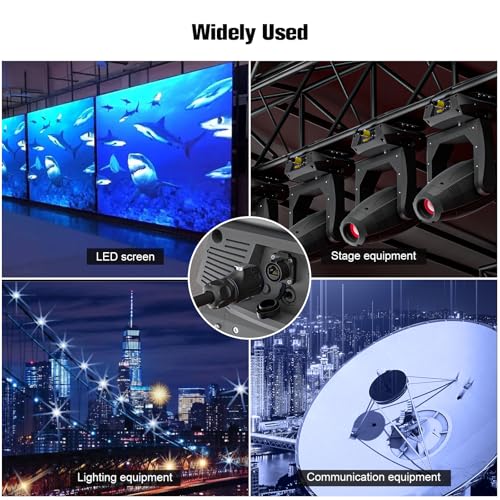 IP68 Waterproof Cat6 RJ45 Ethernet Connector Dual Port - color: Black
