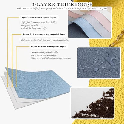 8PCS Non-Wrinkle Product Photography Backdrops, 28x20IN - color: White Grey yello