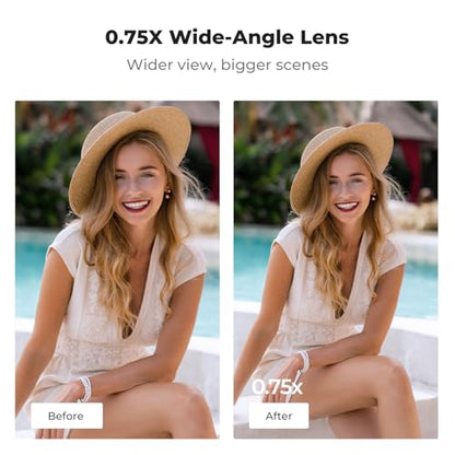 K&F CONCEPT Magnetic Wide Angle Lens & 1/4 Black Diffusion Filter Set - style: Wide Angle & 1/4 Black Diffusion