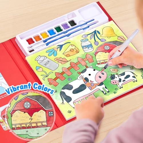 JoyCat Paint with Water Coloring Books for Toddlers (Farm) - style: Farm