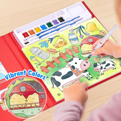 JoyCat Paint with Water Coloring Books for Toddlers (Farm) - style: Farm