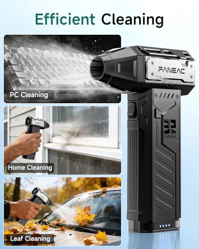 Electric Air Duster with 2 Swappable Battey Pack
