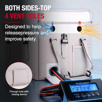 Tamfile Large Lithium Battery Box, Hard Fireproof Explosion-proof Lipo Bag