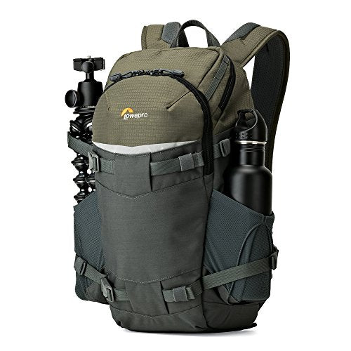 Lowepro LP37014-PWW, Flipside Trek BP 250 AW Backpack for Camera with ActiveZone Suspension System, Tablet Compartment, Grey/Dark Green - size: BP 250