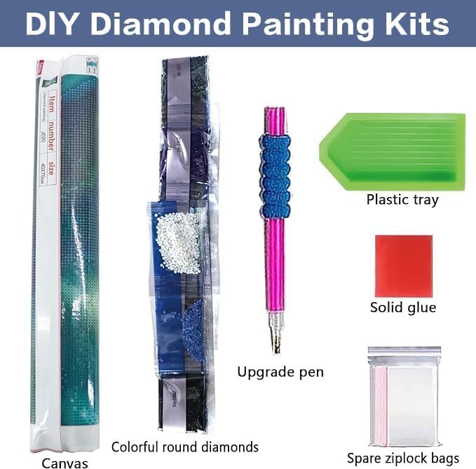 Ekuxom 4 Pack Diamond Art Kits for Adults-Landscape Diamond Painting - color: 4pack-Landscape