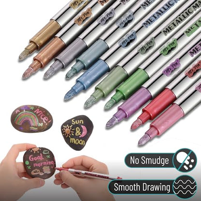 Mr. Pen- Metallic Paint Markers, 10 Colors - style: Metallic Markers