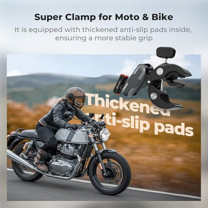 K&F CONCEPT Super Clamp Camera Mount Bike/Motorcycle