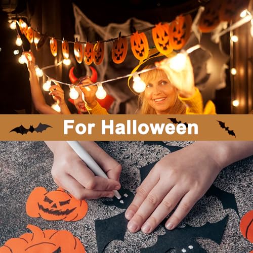 Silunkia 40 Sheets Orange Cardstock 8.5 x 11 Craft Paper 75lb - color: Orange