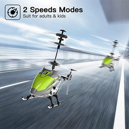 Remote Control Helicopter SYMA S107H Mini RC Helicopter with Gyro Green - color: Green