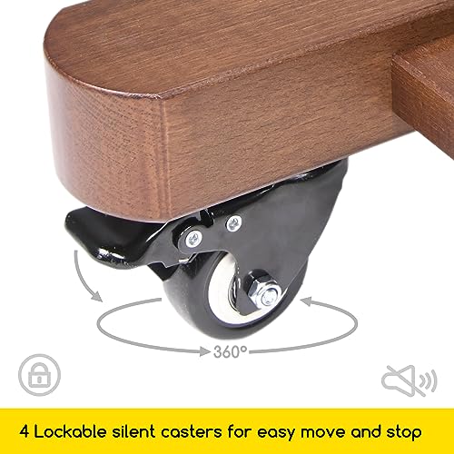 MEEDEN Extra Large Art Easel: H-Frame Wooden Heavy Duty Painting Easel - color: Walnut, size: Large