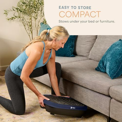 Lifepro HexaPlate Lite Compact Vibration Plate with Magnetic Acupoints - color: Blue