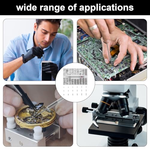 500 Pcs Micro Screw Repair Kit M1.2 M1.4 M2 Self Tapping Tiny Screws