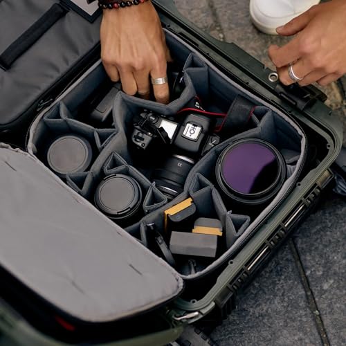 NANUK N-Cubik 13M Camera Bag Insert – Medium Water-Resistant Cube – Shockproof Protective Camera Insert for Backpack (11,4”x 12,5” x 5,1”) - size: 13M Medium 11.4 x 12.5 x 5.1"