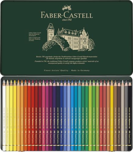 Polychromos 36 Pencil Metal Tin Set - size: 36 Count (Pack of 1), style: Polychromos Colour Pencil