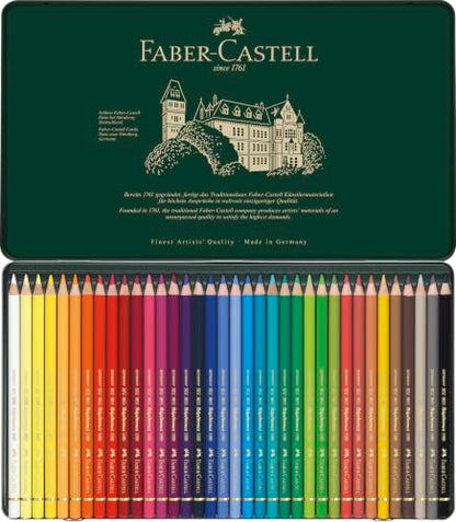 Polychromos 36 Pencil Metal Tin Set - size: 36 Count (Pack of 1), style: Polychromos Colour Pencil